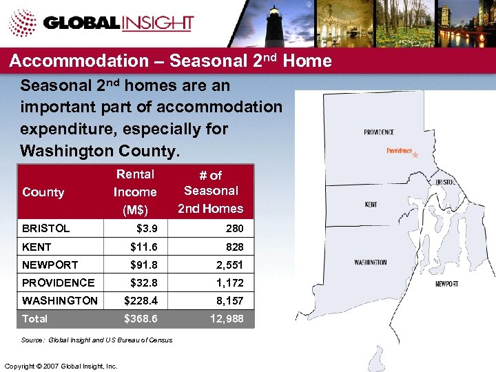 Accommodation – Seasonal 2 nd Home Seasonal 2 nd homes are an important part