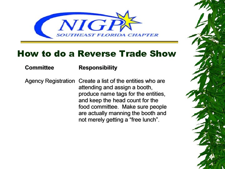 How to do a Reverse Trade Show 