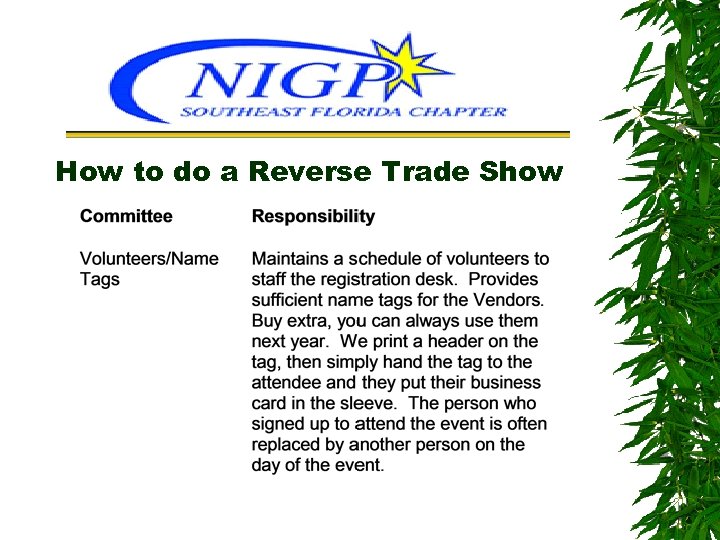 How to do a Reverse Trade Show 