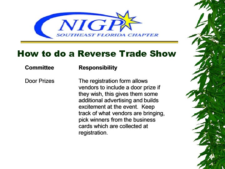 How to do a Reverse Trade Show 