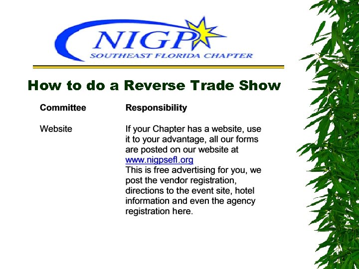 How to do a Reverse Trade Show 