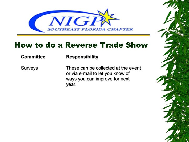 How to do a Reverse Trade Show 