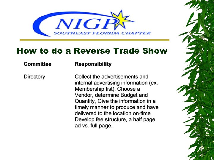 How to do a Reverse Trade Show 