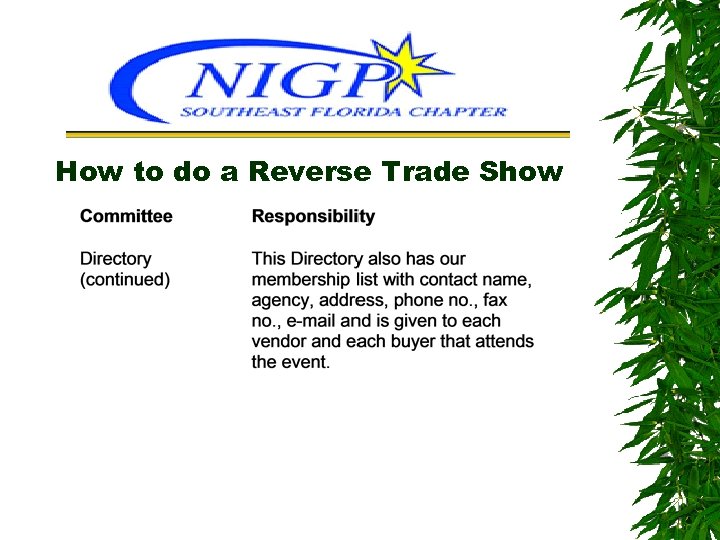 How to do a Reverse Trade Show 