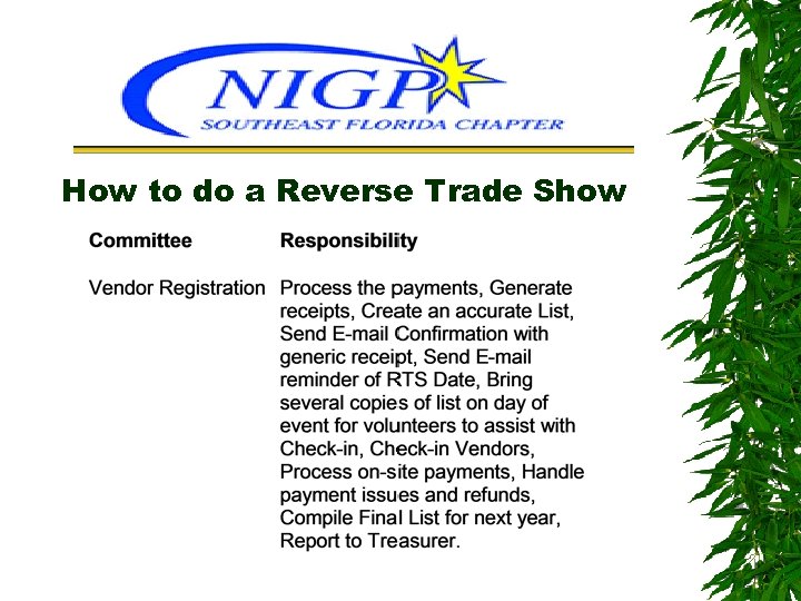 How to do a Reverse Trade Show 