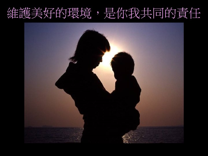 維護美好的環境，是你我共同的責任 