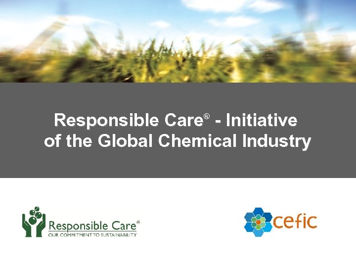 Responsible Care® - Initiative of the Global Chemical Industry 8 