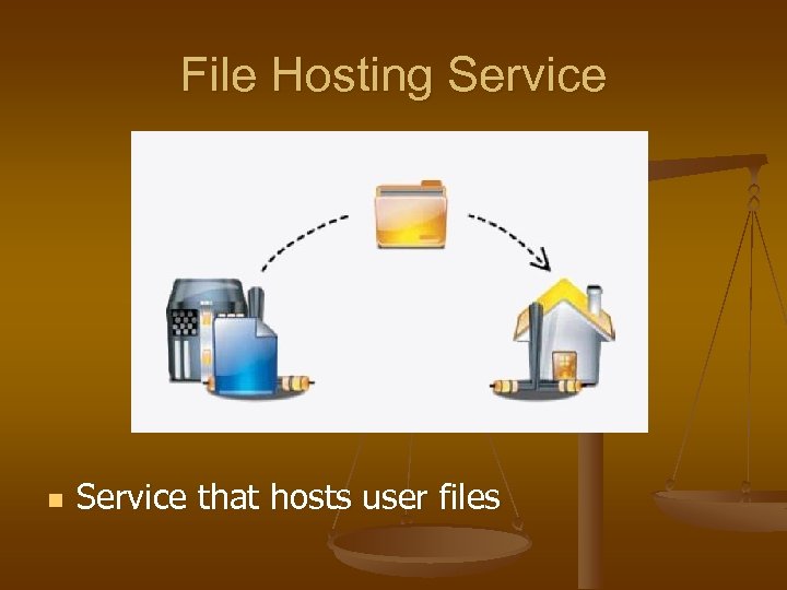 File Hosting Service n Service that hosts user files 