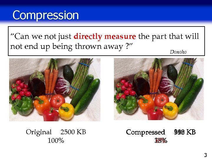 Compression “Can we not just directly measure the part that will not end up