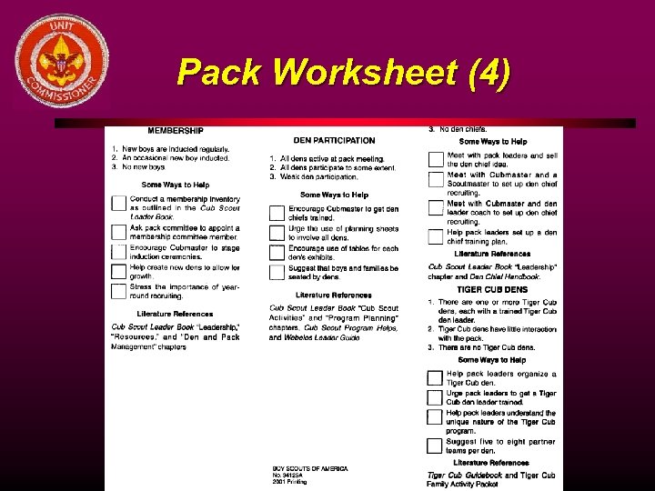 Pack Worksheet (4) 