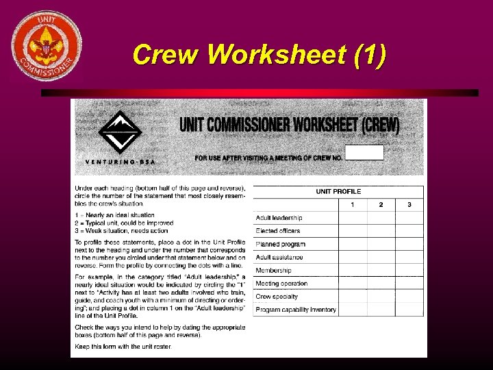 Crew Worksheet (1) 