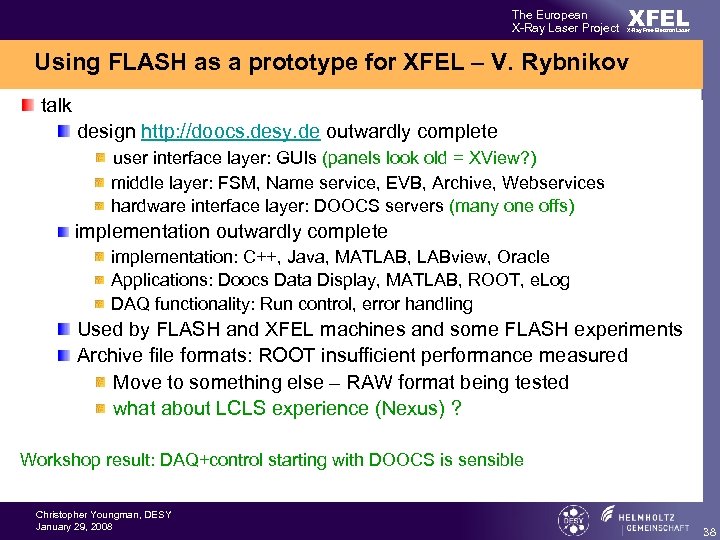 The European X-Ray Laser Project XFEL X-Ray Free-Electron Laser Using FLASH as a prototype