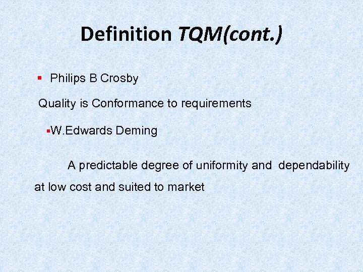 GE 6757 -TOTAL QUALITY MANAGEMENT OBJECTIVES