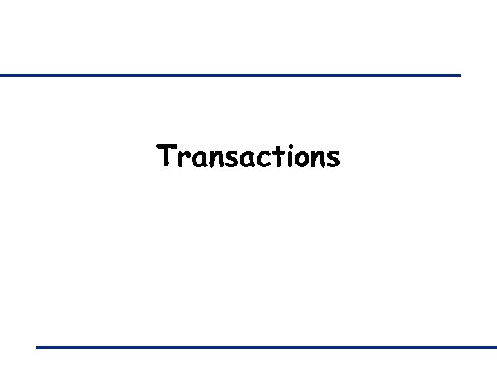 Transactions 