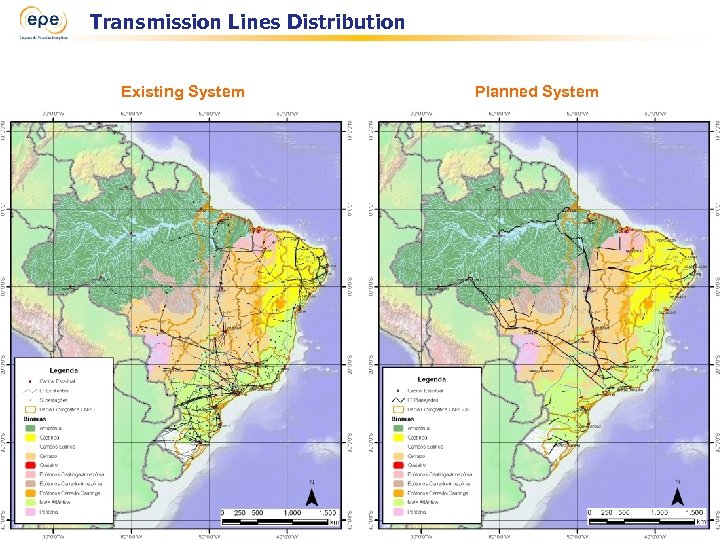 Transmission Lines Distribution Existing System Planned System 