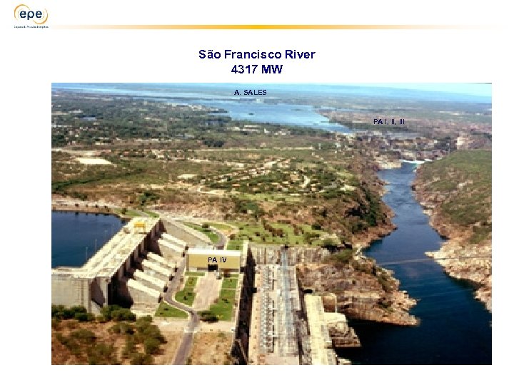 São Francisco River 4317 MW A. SALES PA I, III PA IV 