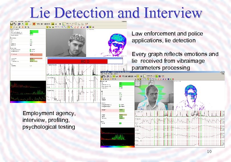 Lie Detection and Interview Law enforcement and police applications, lie detection Every graph reflects