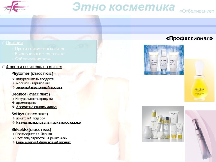 Этно косметика ü Позиция - Против пигментных пятен - Выравнивание тона лица - Отбеливание