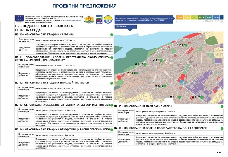 ПРОЕКТНИ ПРЕДЛОЖЕНИЯ 10 