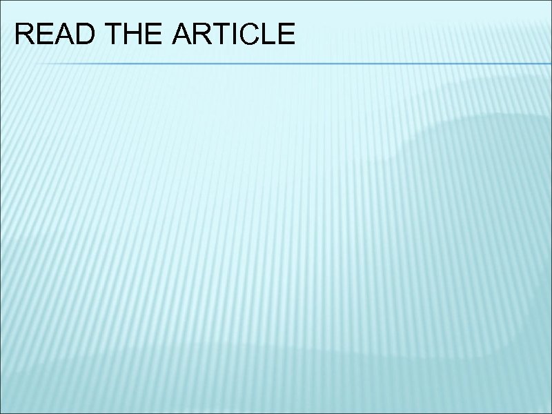 READ THE ARTICLE 