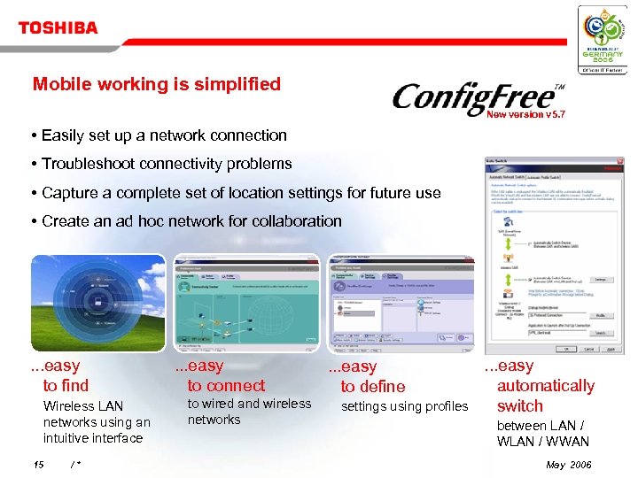 Mobile working is simplified New version v 5. 7 • Easily set up a