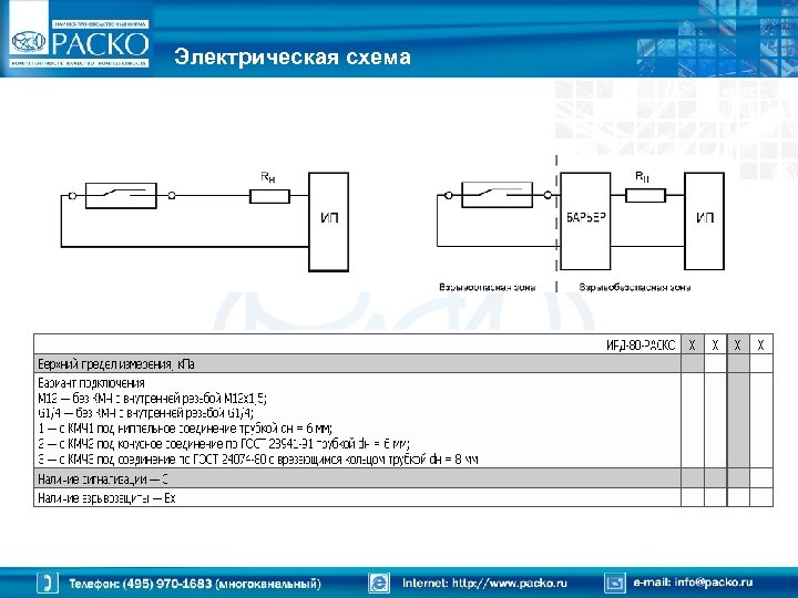 Электрическая схема 