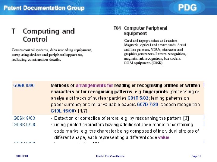 2008 -02 -04 Gerold Frer /Arndt Mecke Page 11 