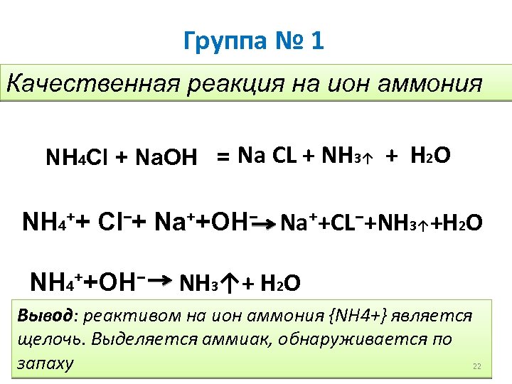 Полное ионное хлорид аммония. Качественная реакция на ионы аммония. Качественная реакция для Иона аммония. Nh4cl качественная реакция.