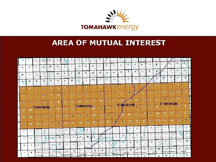 AREA OF MUTUAL INTEREST Body Copy font is Verdana set at 32 in white