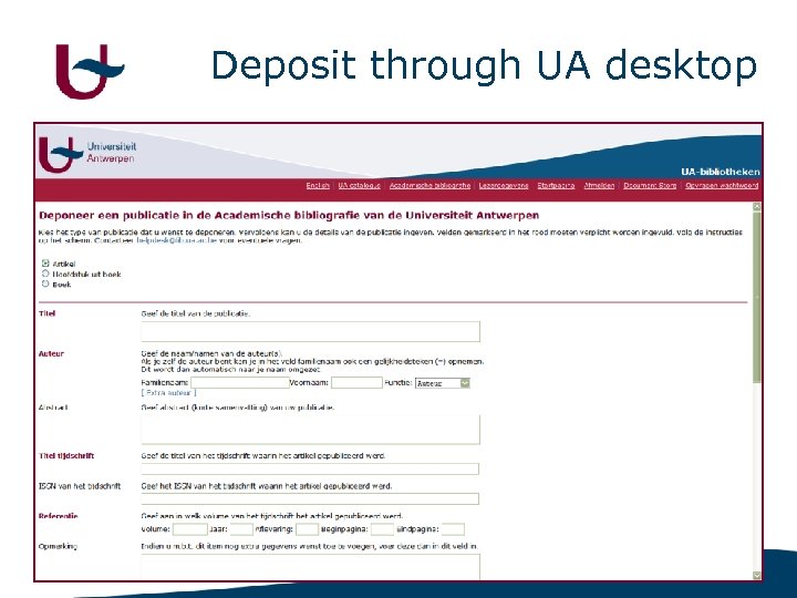 Deposit through UA desktop 9 