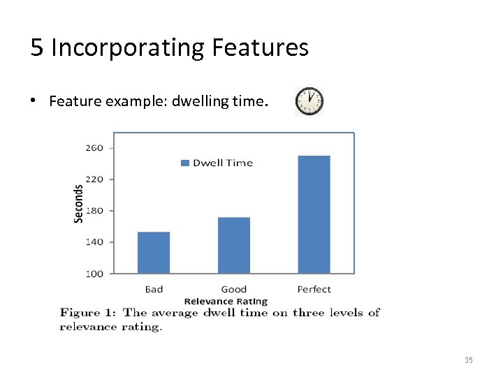 5 Incorporating Features • Feature example: dwelling time. 35 