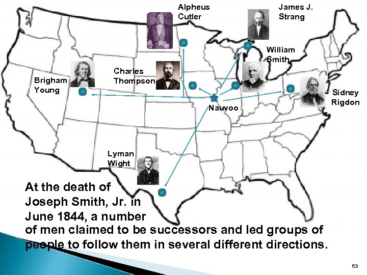 Alpheus Cutler James J. Strang William Smith Brigham Young Charles Thompson Nauvoo Sidney Rigdon