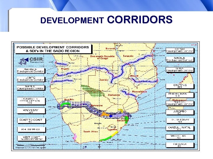 DEVELOPMENT CORRIDORS 33 