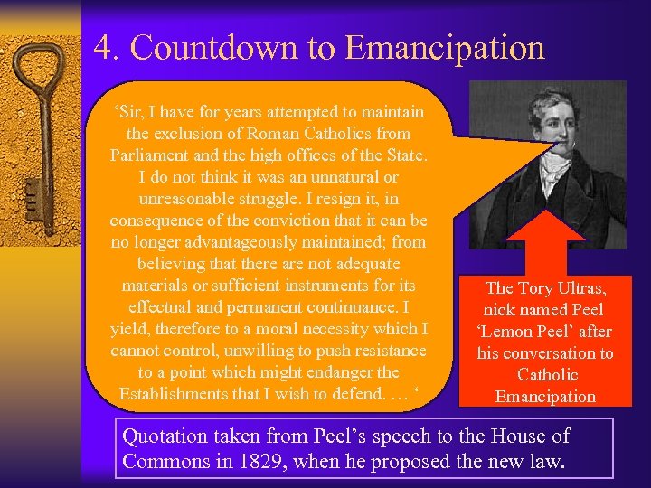 4. Countdown to Emancipation ‘Sir, I have for years attempted to maintain the exclusion