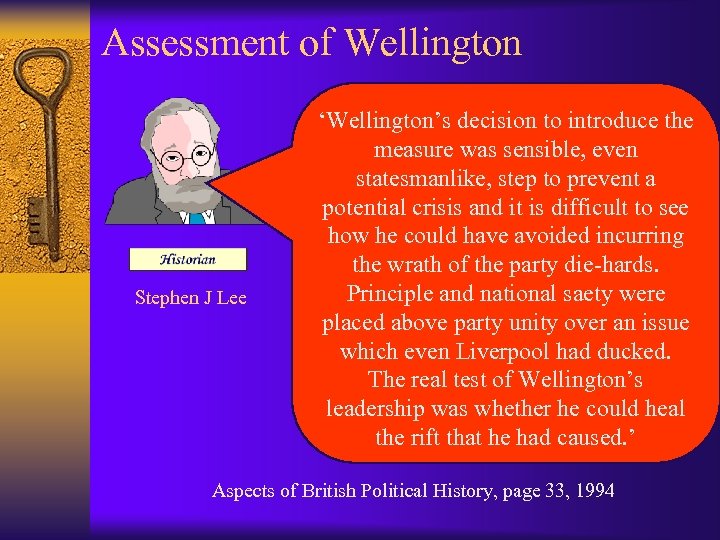 Assessment of Wellington Stephen J Lee ‘Wellington’s decision to introduce the measure was sensible,