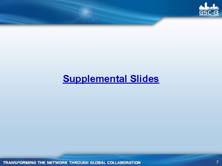 Supplemental Slides 7 
