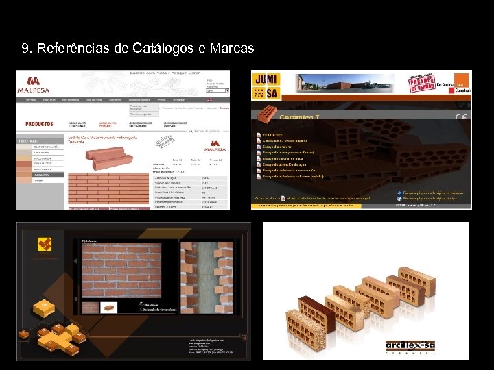 9. Referências de Catálogos e Marcas 