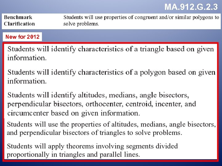 MA. 912. G. 2. 3 New for 2012 