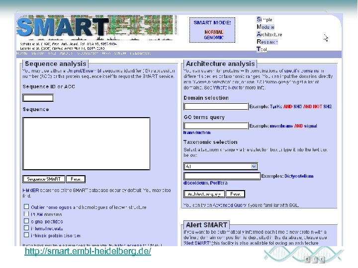 http: //smart. embl-heidelberg. de/ 