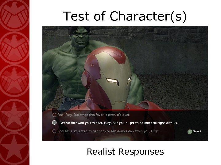 Test of Character(s) Realist Responses 