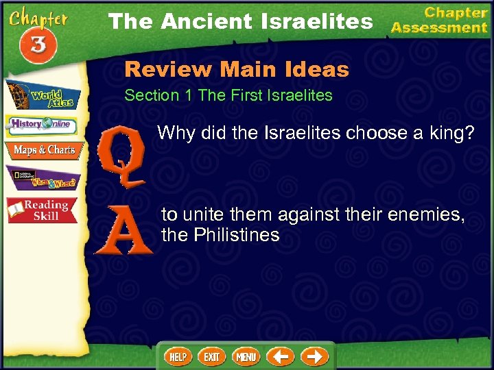 The Ancient Israelites Review Main Ideas Section 1 The First Israelites Why did the