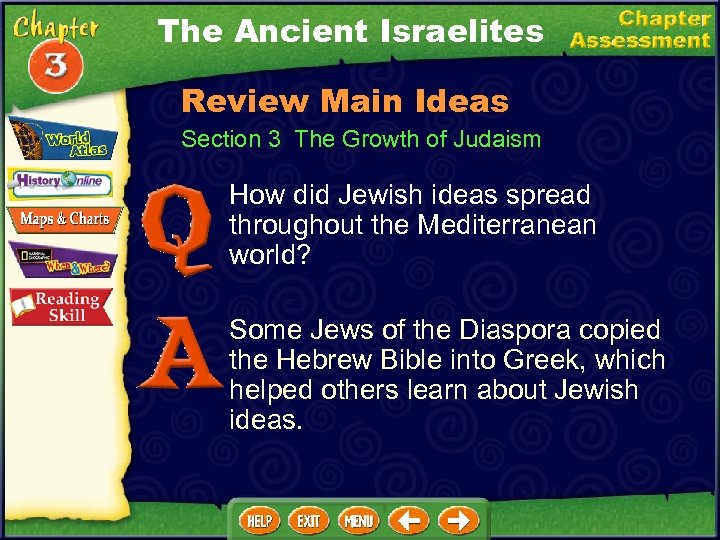 The Ancient Israelites Review Main Ideas Section 3 The Growth of Judaism How did