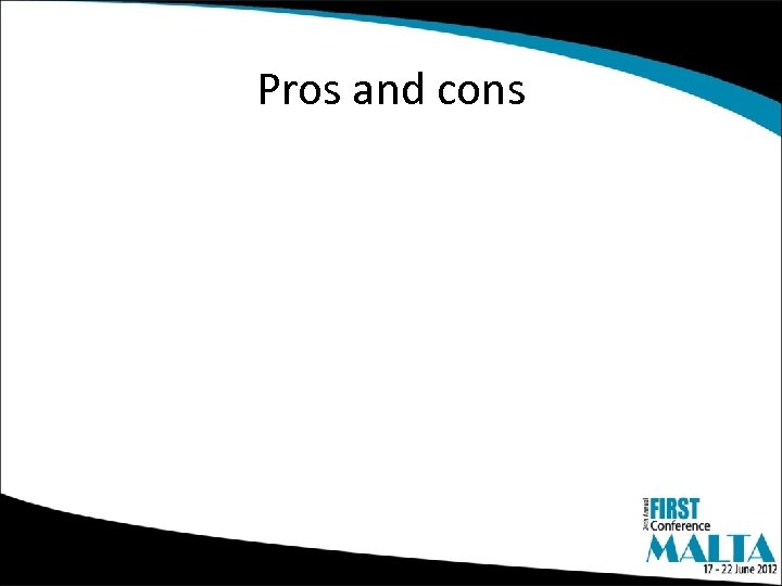 Pros and cons 