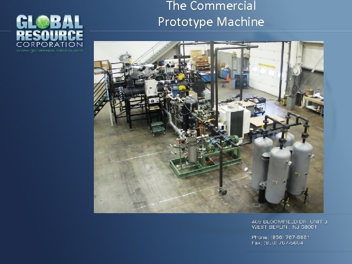 The Commercial Prototype Machine 