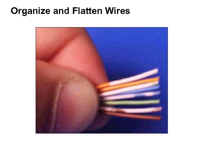 Organize and Flatten Wires 