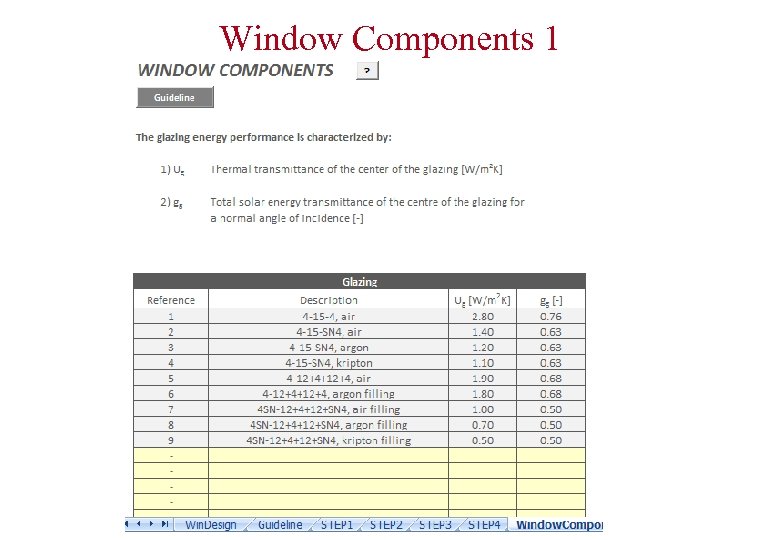 Window Components 1 