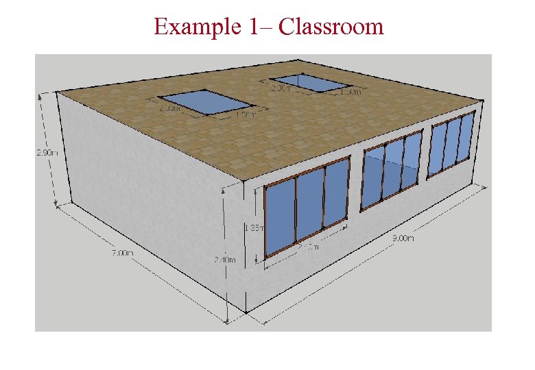 Example 1– Classroom 