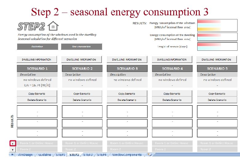 Step 2 – seasonal energy consumption 3 