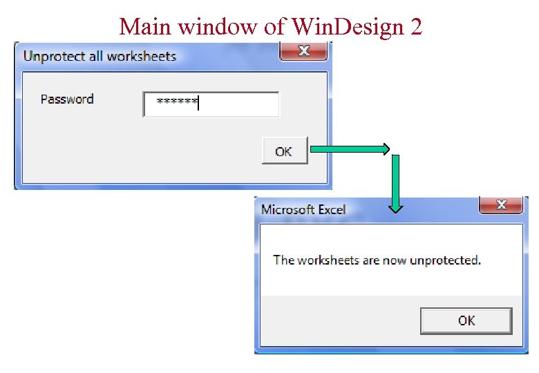 Main window of Win. Design 2 