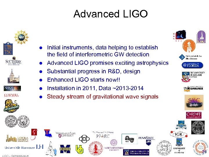Advanced LIGO Initial instruments, data helping to establish the field of interferometric GW detection